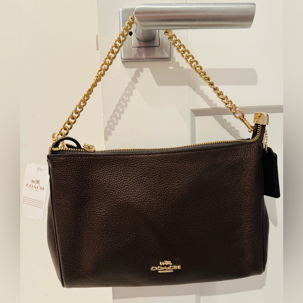 Bronze Metallic Coach Clutch and Crossbody - BRAND NEW, Tags Still Attached
